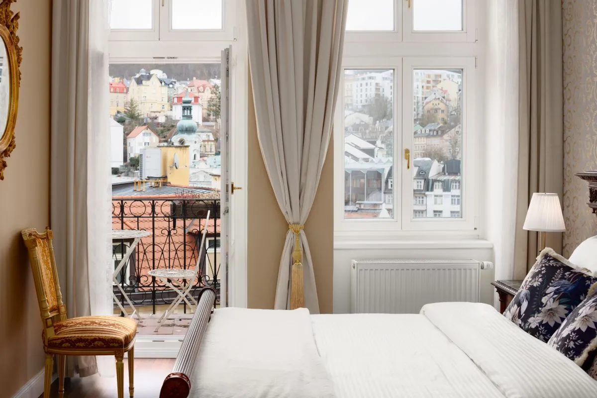Rezidence Makart – balcon de l’appartement à Karlovy Vary